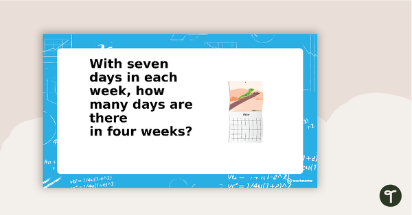 Multiplication Facts PowerPoint - Seven Times Tables teaching resource