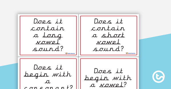 Go to Yes or No Question Cards - Word Attribute Sort teaching resource