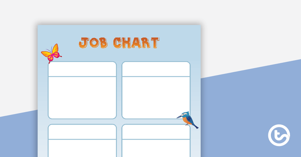 Animals - Job Chart teaching resource