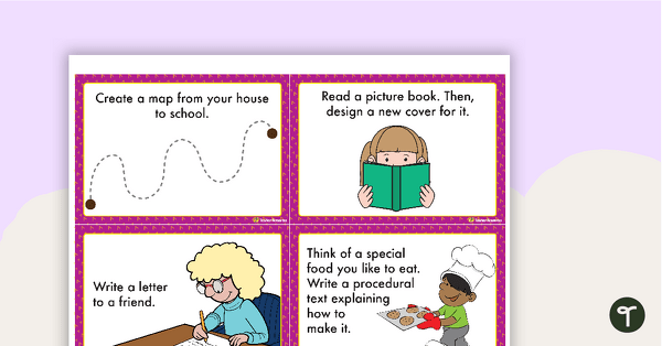 Fast Finisher Task Cards - Lower Years teaching resource
