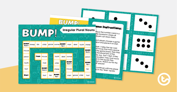 Image of BUMP! - Irregular Plural Nouns Board Game