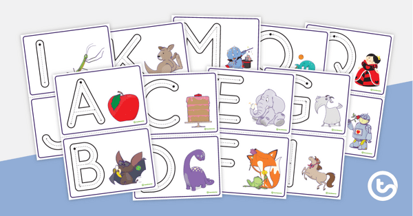 Uppercase Letter Formation Task Cards teaching resource