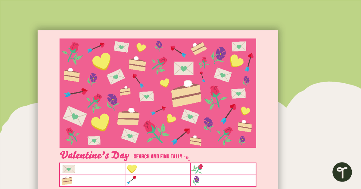 Search and Find – Valentine's Day teaching resource