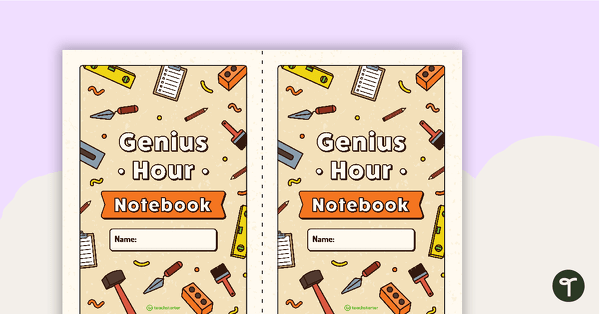 Go to Genius Hour Project Half Size Notebook Template teaching resource