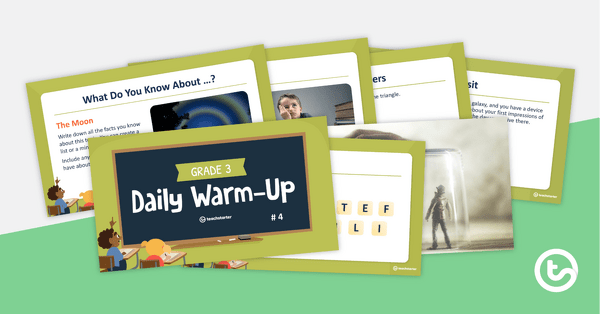 Preview image for Grade 3 Daily Warm-Up – PowerPoint 4 - teaching resource