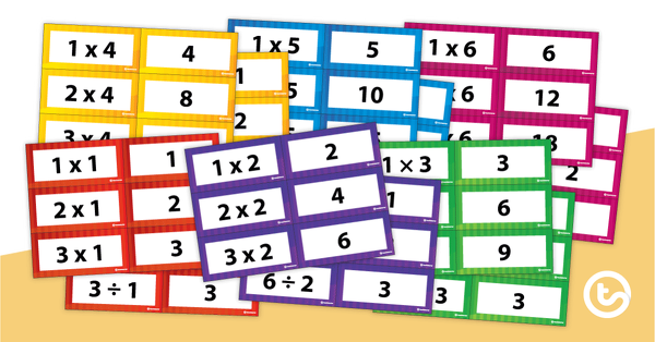 Multiplication and Division Facts Flashcards - Complete Set teaching resource
