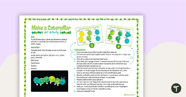 Go to Make a Caterpillar – Art Activity teaching resource