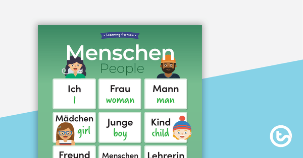 Go to People – German Language Poster teaching resource