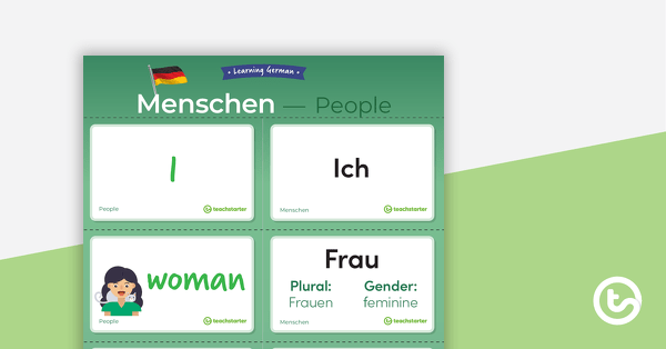 Go to People – German Language Flaschcards teaching resource