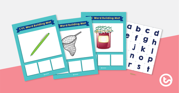 Preview image for CVC Word Building Mats - teaching resource