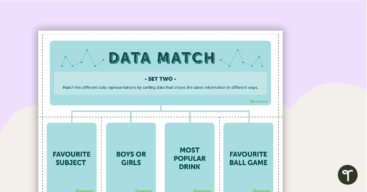 Data Match-Up Cards (Set 2) teaching resource
