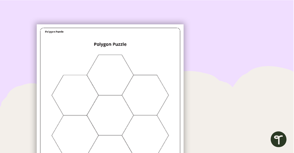 Polygon Puzzle - Blank Template teaching resource