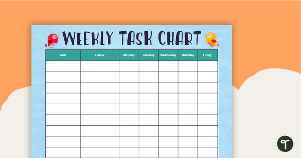 Go to Friends of a Feather - Weekly Task Chart teaching resource