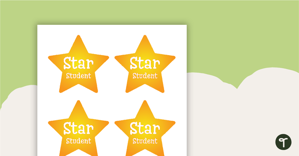 Go to Stars - Star Student Badges teaching resource