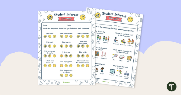 Image of Student Interest Survey - Primary Grades