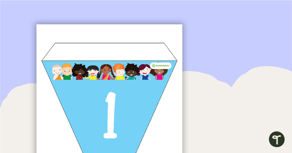Good Friends - Letters and Number Bunting teaching resource