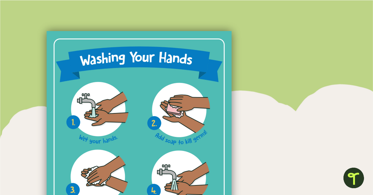 Washing Your Hands Hygiene Poster for the Classroom teaching resource