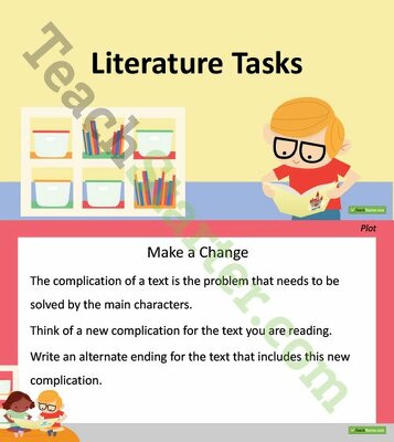 Literature Tasks PowerPoint teaching resource