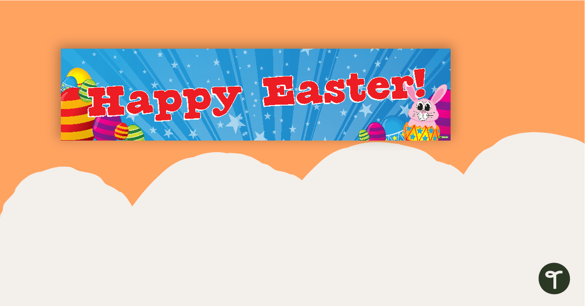 Happy Easter Display Banner teaching resource