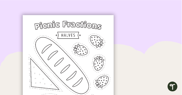 Go to Picnic Fractions Worksheet (Halves) teaching resource