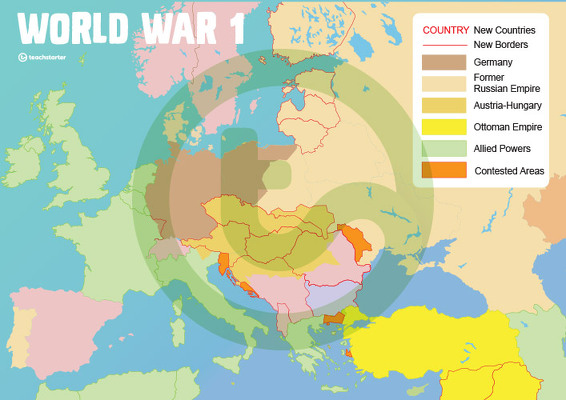 World War One Maps teaching resource