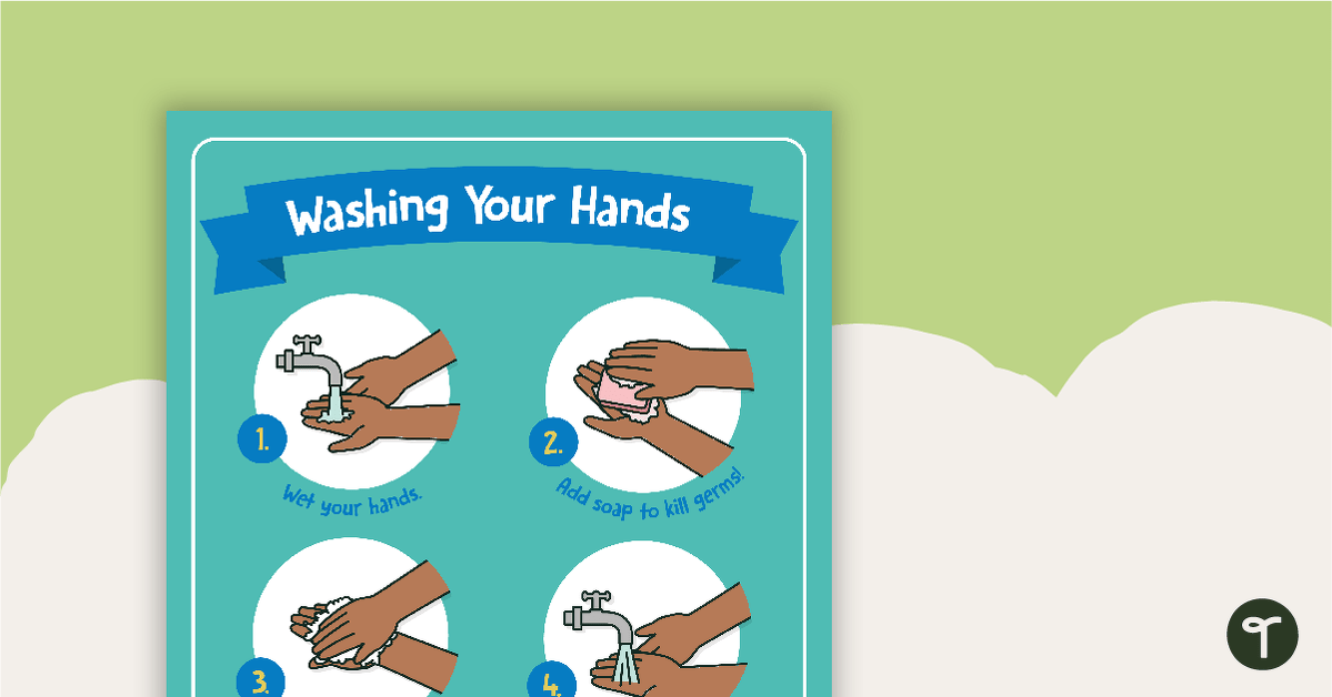 Washing Your Hands Hygiene Poster teaching resource