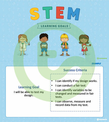 Go to Visible Learning Goals PowerPoint - STEM teaching resource