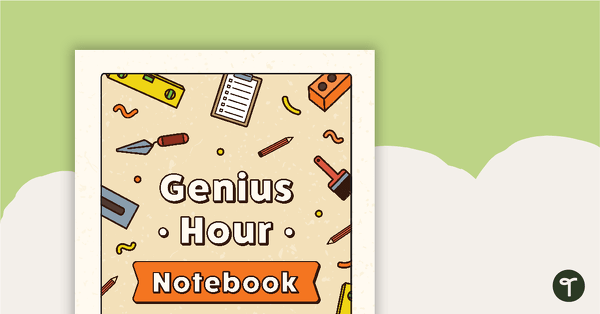 Go to Genius Hour Project Full Size Notebook Template teaching resource