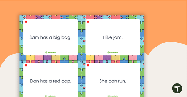 Decodable Text to Picture Match-Up teaching resource