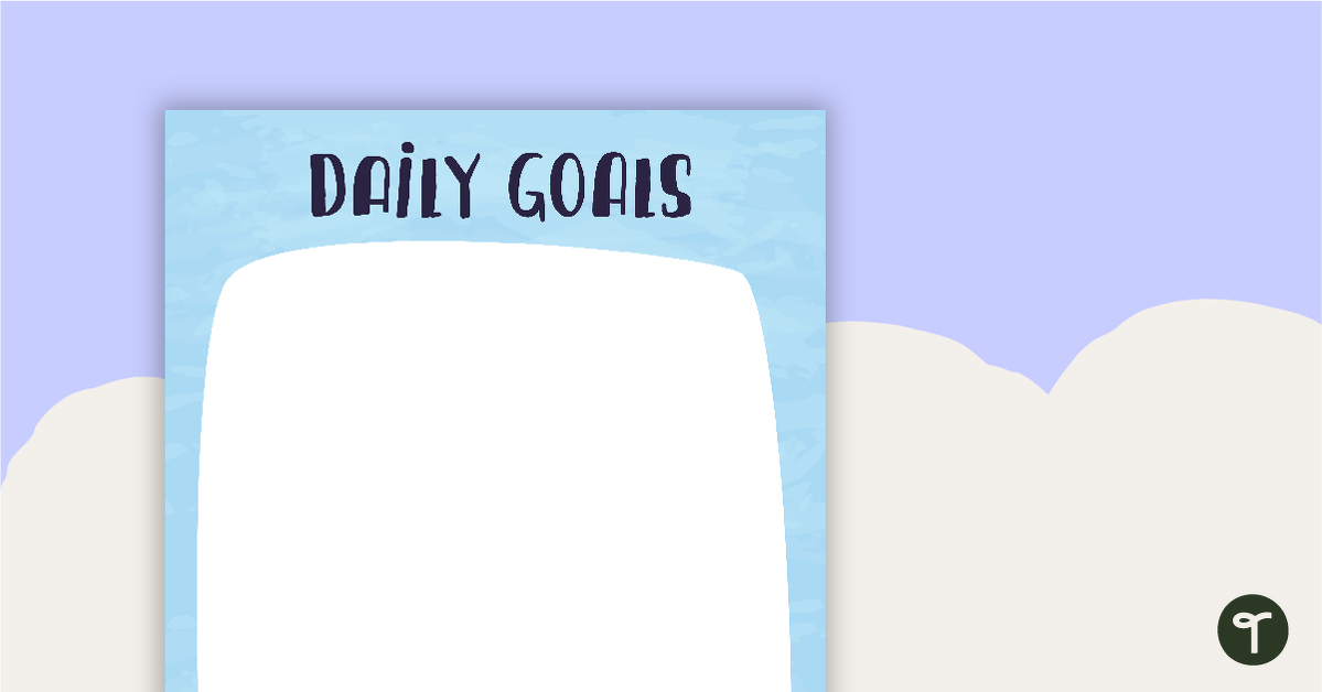 Friends of a Feather - Daily Goals teaching resource