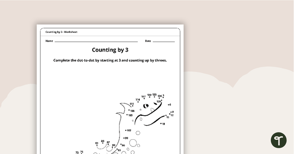 Go to Dot-to-Dot Drawing - Numbers by 3 - Eel teaching resource