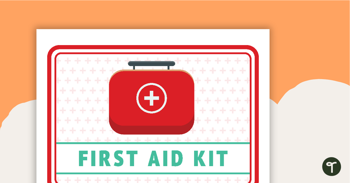 First Aid Kit Label teaching resource