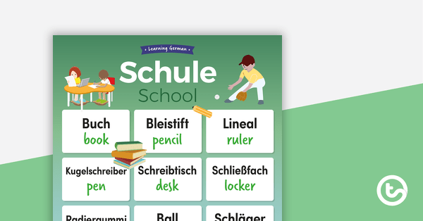 Go to School – German Language Poster teaching resource