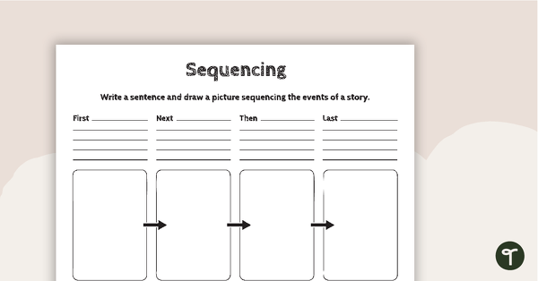 Story Sequencing - Template teaching resource