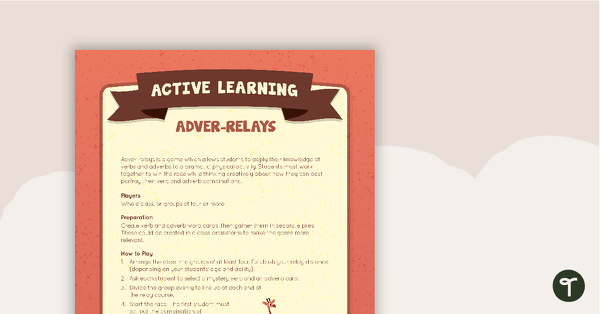 Adver-relays Active Learning Game teaching resource