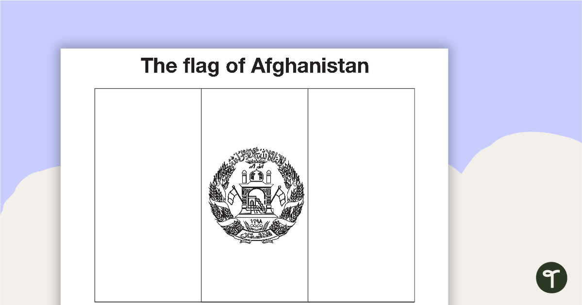 Asian Flags - BW teaching resource