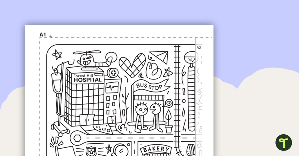 Image of Giant Colouring Sheet – Community Map