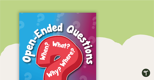 Open-Ended Questions Poster teaching resource