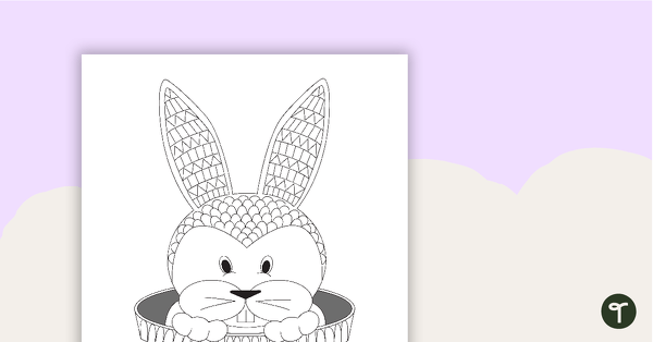 Go to Easter Bunny Mindful Colouring In Sheet teaching resource