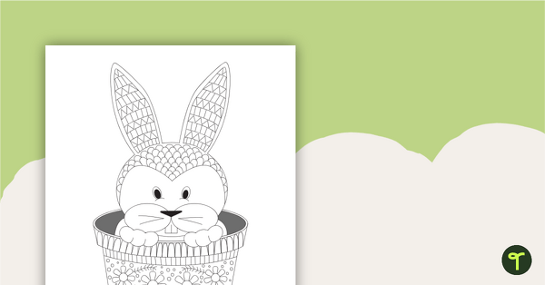 Go to Easter Bunny Mindful Coloring Sheet teaching resource