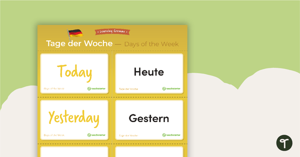 Go to Days of the Week – German Language Flashcards teaching resource