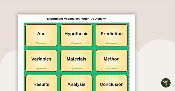 Go to Experiment Vocabulary Match-Up Activity teaching resource