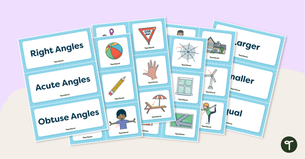 Preview image for Classifying Angles – Sorting Activity - teaching resource