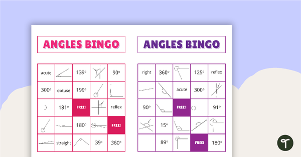 Angles Bingo teaching resource