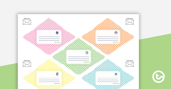Mini Envelope and Letter Templates teaching resource