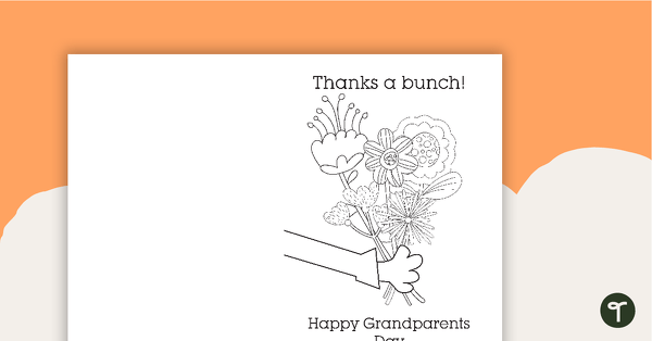 Go to Thanks a bunch! - Grandparents Day Card teaching resource