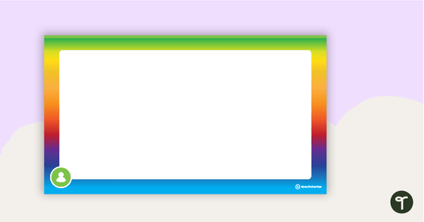 Rainbow – PowerPoint Template teaching resource