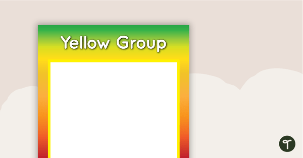 Go to Rainbow - Grouping Posters teaching resource