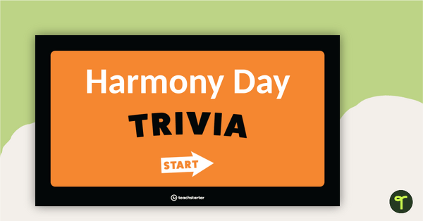 Go to Harmony Day Multiple Choice Quiz – PowerPoint teaching resource