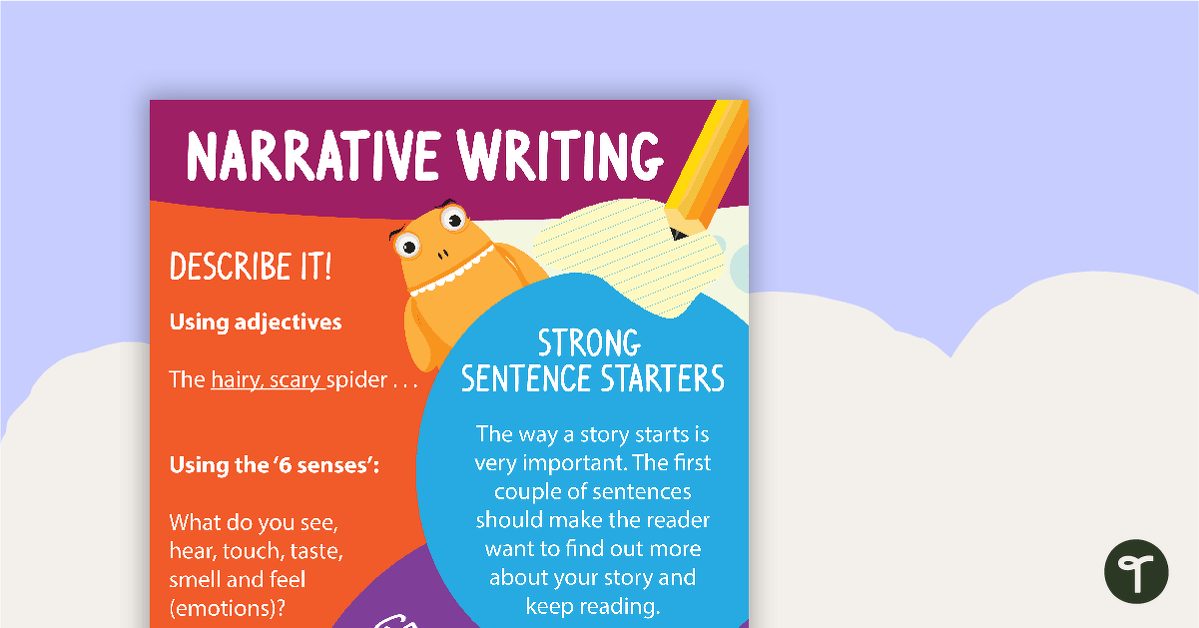 Narrative Writing Poster teaching resource